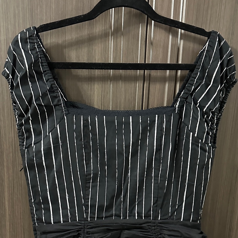 Disney Black and‎ White Striped Nightmare Before Christmas Dress - Picture 6 of 8